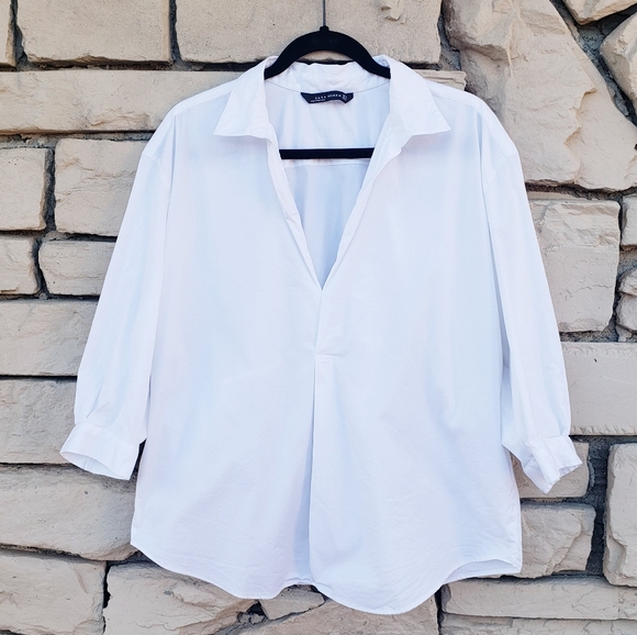 Zara Tops Zara Women White Dress Shirt Poshmark